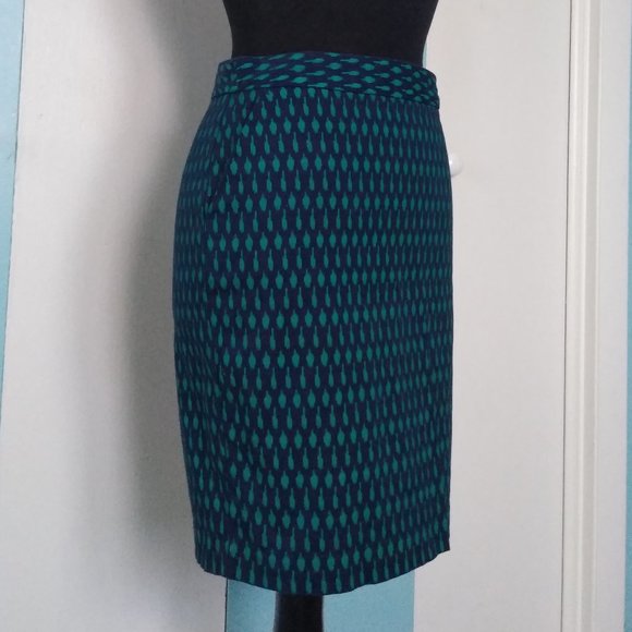 Tommy Hilfiger Paint Brush Print Pencil Skirt - Picture 5 of 8